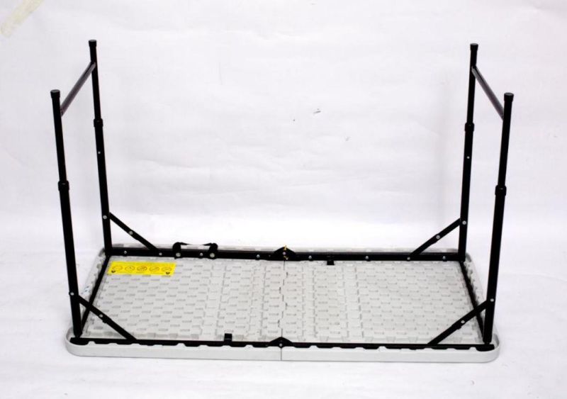 4FT Folding in Half Table in Adjustable and Storage Foldable Catering Table
