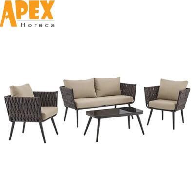 Luxury Home Furniture Set Outdoor High-Quality Elegant Aluminum Frame Sofa