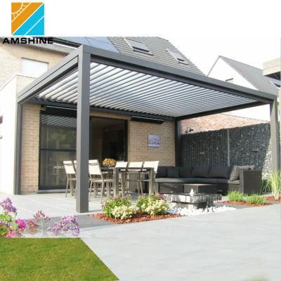 Customized Modern Motorized Louvered Roof Pergolas Outdoor Garden Patio Terrance Arch Waterproof Aluminum Bioclimatic Gazebo Pergola
