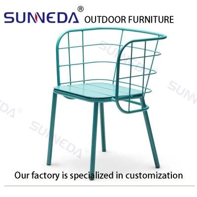 Creative Stylish Terrace Pool Side Leisure Casual Colorful Rattan Chair