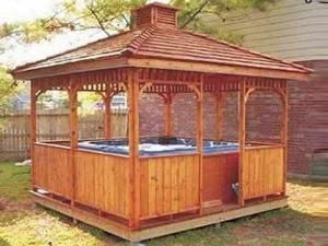 Euope Garden Outdoor Wooden Gazebo