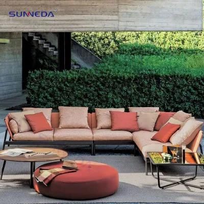 Sunneda Waterproof Metal Weaving Acrylic Cloth Wholesale Sofa Furniture Set