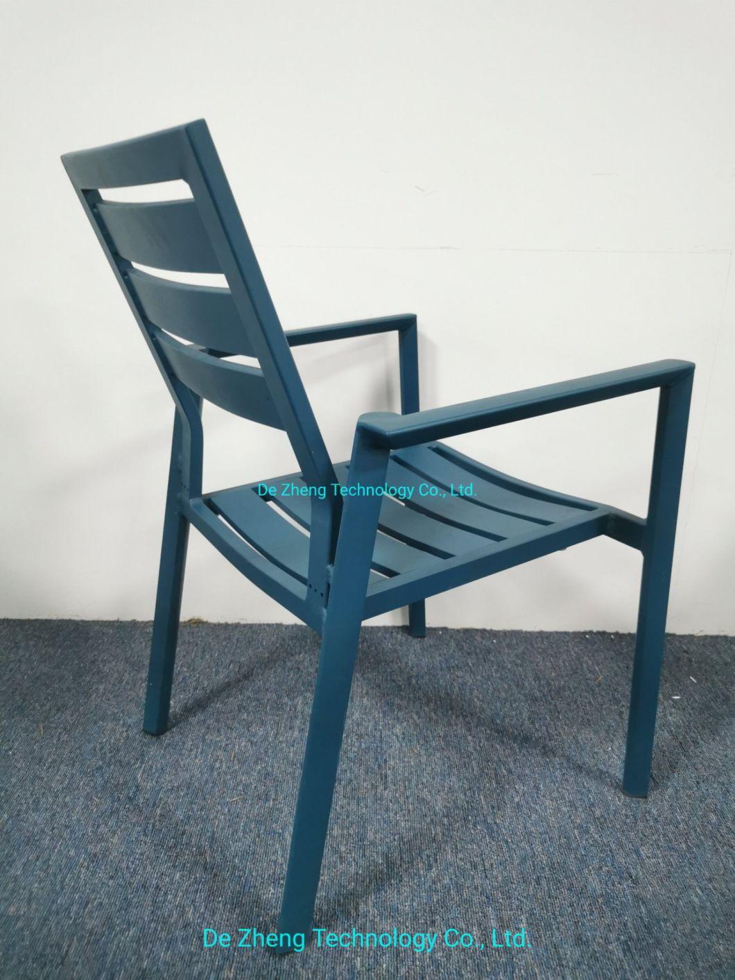 Garden Balcony Outdoor Model Cafe Chairs Outdoor Metal Aluminum Restaurant Outdoor Chair for Garden