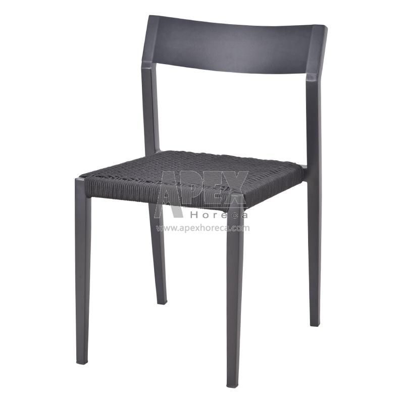 Multipurpose Hotsale Rope Seat Aluminium Leisure Dining Chair