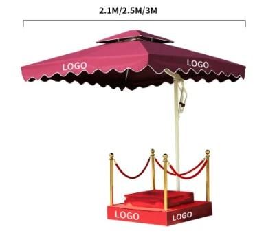 3*3 Courtyard Umbrella with Logo Printing
