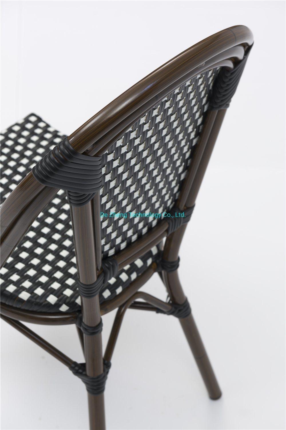 Manufacturer Wholesale Rattan Wicker Furniture Supplier with Aluminum Leisure Chairs for Garden Patio Bistro Party