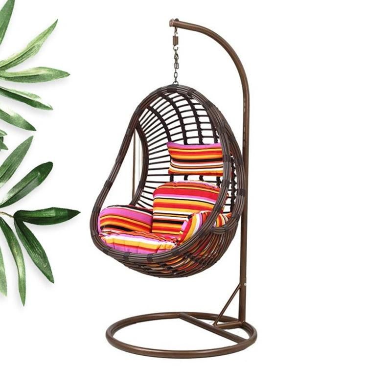 Newest Design Hanging Outdoor Rattan Wicker Garden Leisure Swing Chair