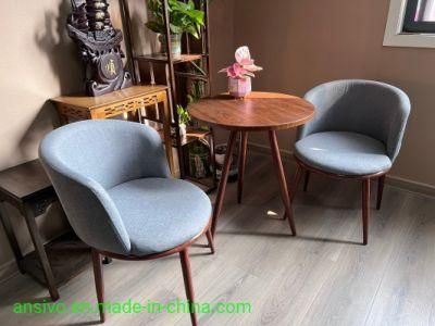 Nordic Leisure Fabric Cafe Restaurant Lounge Chair