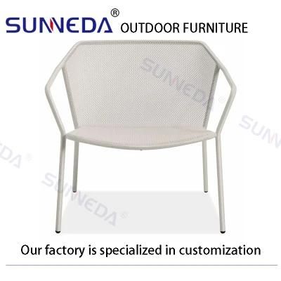 High Quality Modern Iron Frame Soft Chair with Waterproof Cushion