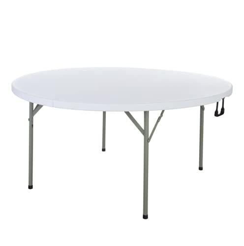 Manufacturer 180 Cm Portable Wedding White Plastic Round Folding Table