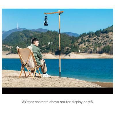 for Hiking Portable Foldable Outdoor Foldable Wood Fold Camping Lamp Holder Lamp Stand