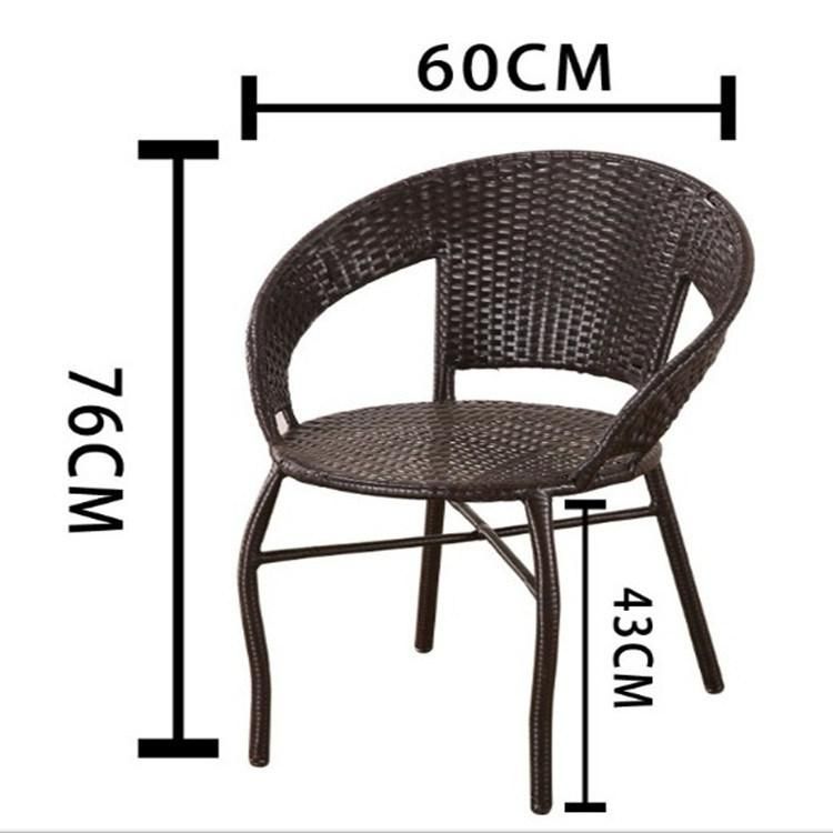 Hot Sale Garden Wicker Dining Chair for Outdoor Furniture Rattan Chair