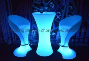 Cheep Plastic Illuminated RGB LED Round Table LED Bar Furniture Molding
