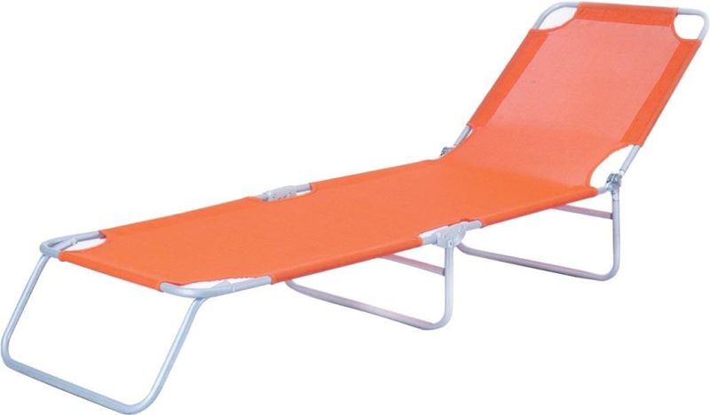 Single Outdoor Chaise Sun Lounge with Shadow Cover for Sale