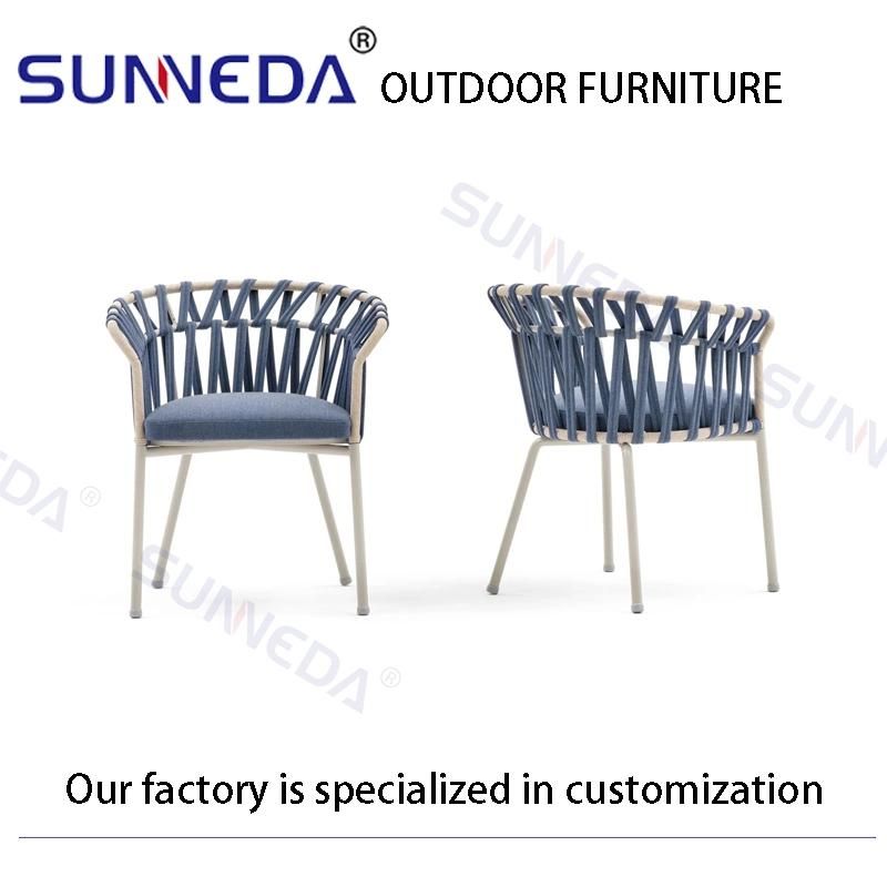 Outdoor Leisure V-Pattern Modern Design UV Aluminum Full Set Furniture