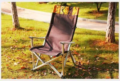 Aluminum Tube Customized Logo Camping Folding Chair
