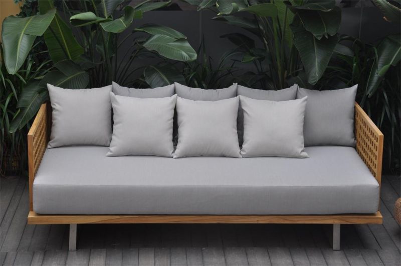 Modern Style Teak Wooden Garden Outdoor Patio Outdoor Wooden Furniture Sofa Set