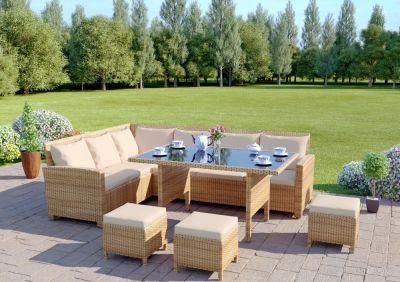 Cheap Wicker Sectional Furniture Outdoor Garden Rattan Sofa Set