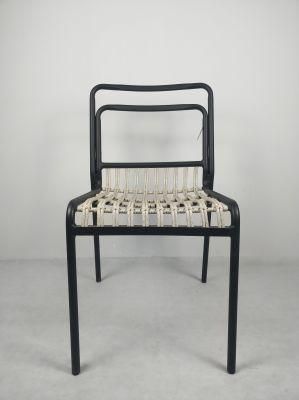 Modern Outdoor Furniture Stackable Rattan Chair Waterproof Garden Furniture for Restaurant Used