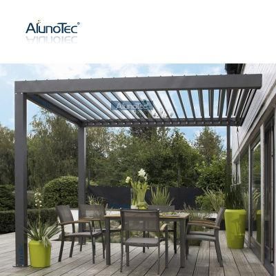 Wholesale Patio Gazebo Full-covered Retractable Canopy Metal Manual Pergola Kits