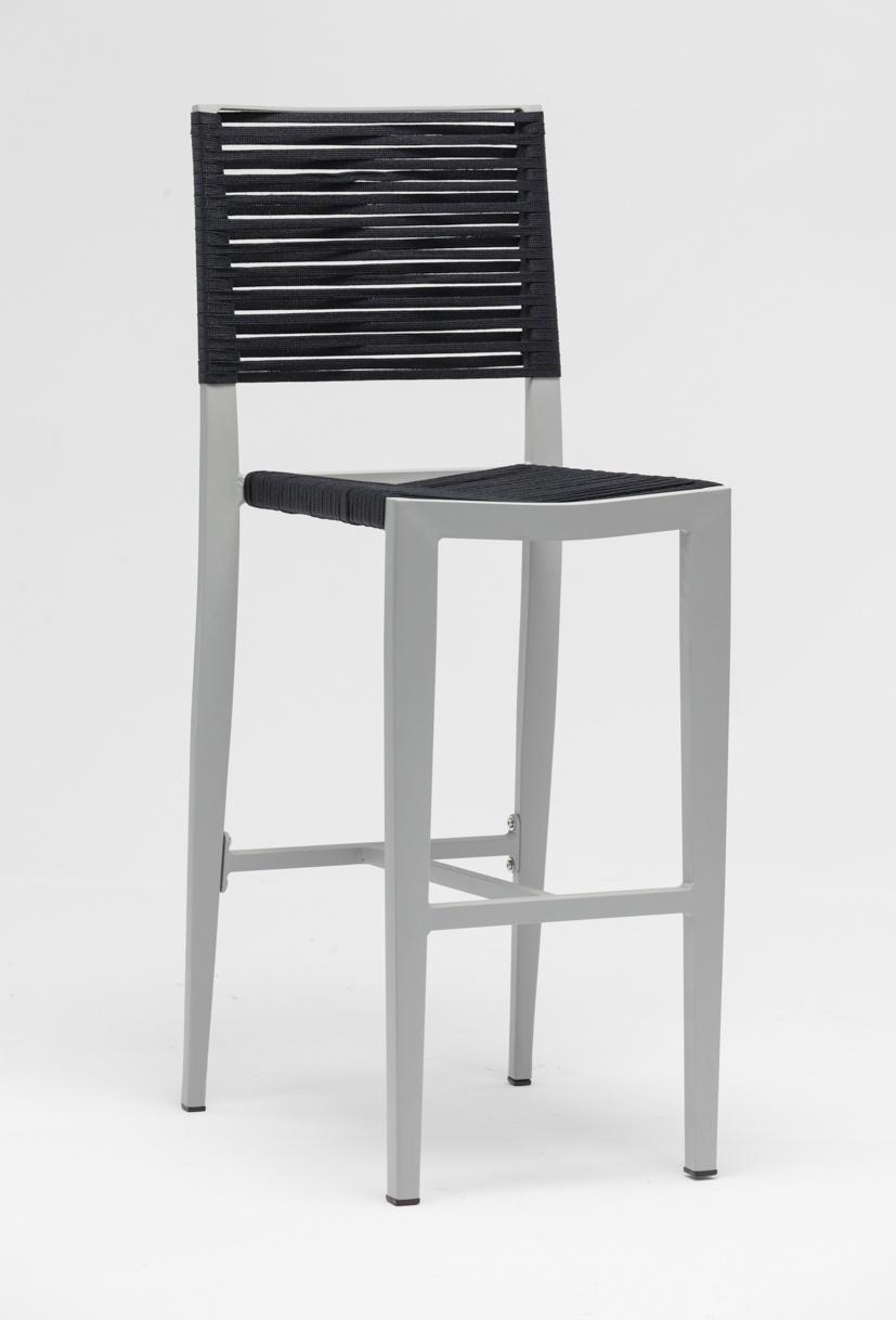 Weather-Resistant Powdercoated Aluminum Rope Chair Bar Use