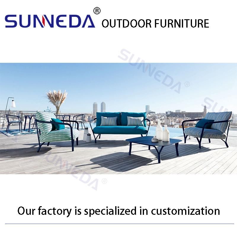 Casual and Simple Style Color Optional Durable Outdoor Indoor Garden Beach Sofa Furniture