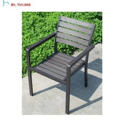 C-Outdoor Furniture Modern Arm Chair with Plastic Wood--1052c