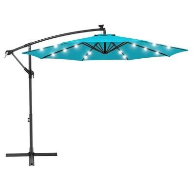Sample Available Solar Commercial Garden Sunbrella Outdoor LED Patio Umbrellas