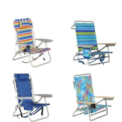 Outdoor Picnic Camping Portable Lightweight Aluminum Foldable Tommy Bahama Multi Striped Low Beach Lounger Chair Folding