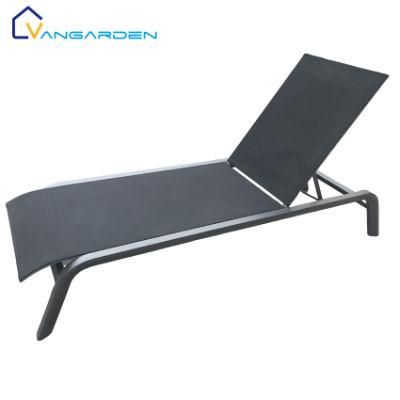 Pool Furniture Sun Lounger Aluminum Chair Outdoor for Hotel and Resort