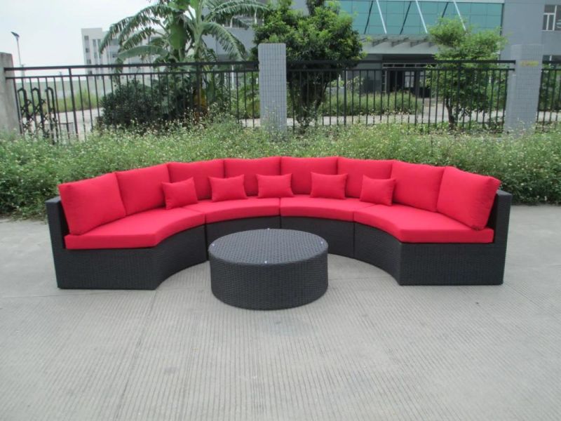 Rattan Sofa Outoor Round Sofa with Cushion