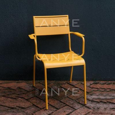 Solid Steel Villa Luxury Furniture Garden Coffee Chair Comfortable Dining Armchair