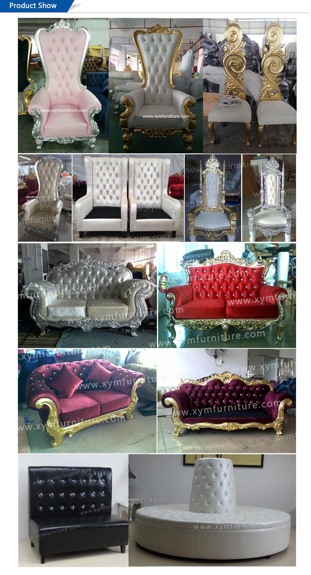 New Product Low Price Wedding King Queen Sofa Chair (XYM-H109)