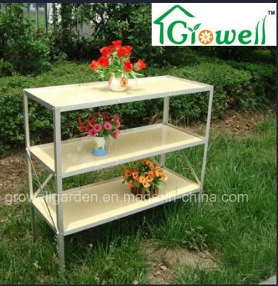 Greenhouse Mini PVC Staging/Shelving with Three Layers (S313-P990)