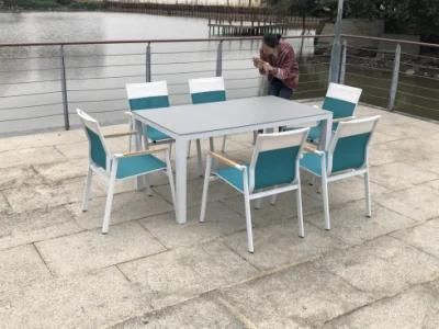 OEM Metal Customized Foshan Garden Bench and Table Set Furniture