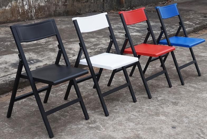 Modern Design Wholesale Mesh Outdoor Dining Folding Plastic Chair