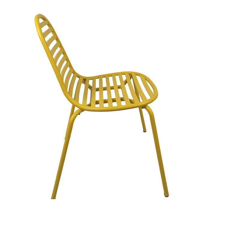 Modern Stylish Peanut Shape Outdoor Aluminum Leisure Garden Cafe Restaurant Bar Chair
