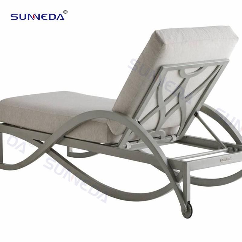 Factory Custom Sun Lounge with Durable Removable Pulley