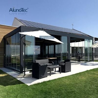 Remote Control Sun Louvered Opening Roofs Canopy Gazebo Awning Bioclimatic Pergolas Terrace Louver Roof Aluminium Pergola