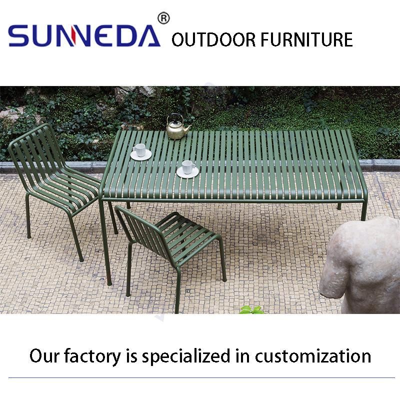 New Concept Simple Style Patio Courtyard Terrace Outdoor Table Furniture Set