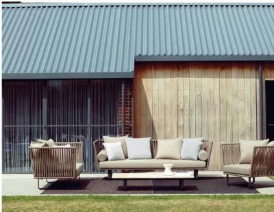 Outdoor Sofa and Rattan Chair Combination Nordic Garden Furniture