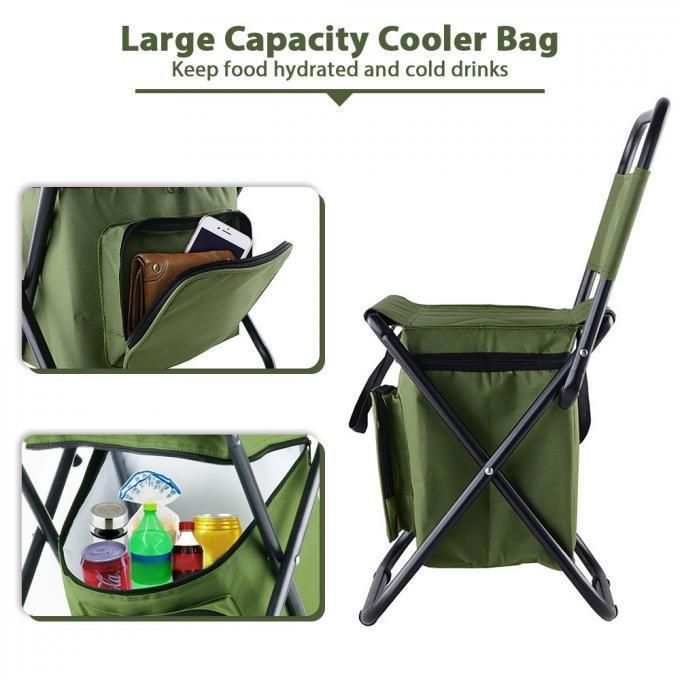 Jetshark Multi-Functional Bag Portable Lightweight Oxford PVC Waterproof Folding Backrest Chair