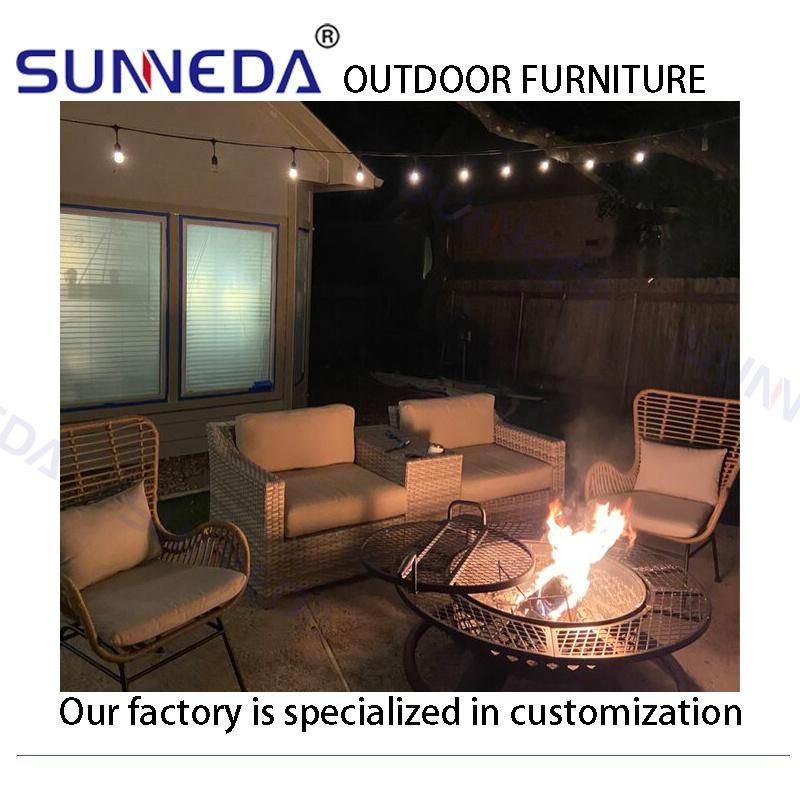 Factory Directly Sell Crafted Courtyard Lawn Pub Picnic Outdoor Armchair Set