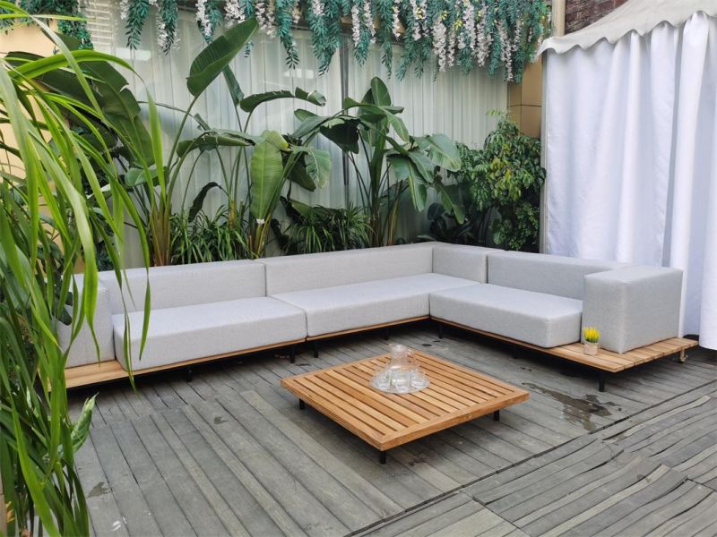 New Style Wooden Garden Outdoor Patio Outdoor Wooden Furniture Sofa