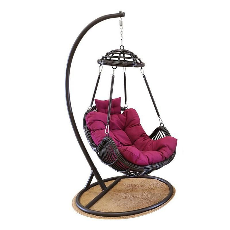 Fancy Outdoor Furniture Wicker Garden Hotel Rattan Hanging Swing Chair