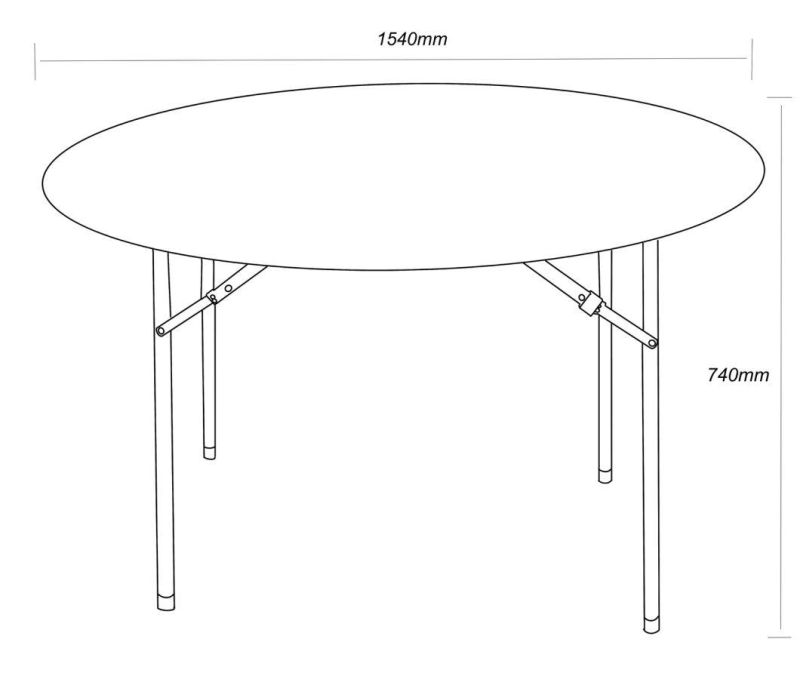 Wholesale 5FT Round Outdoor Plastic Fold in Half Table for Party Wedding Table Banquet Folding Table for Events