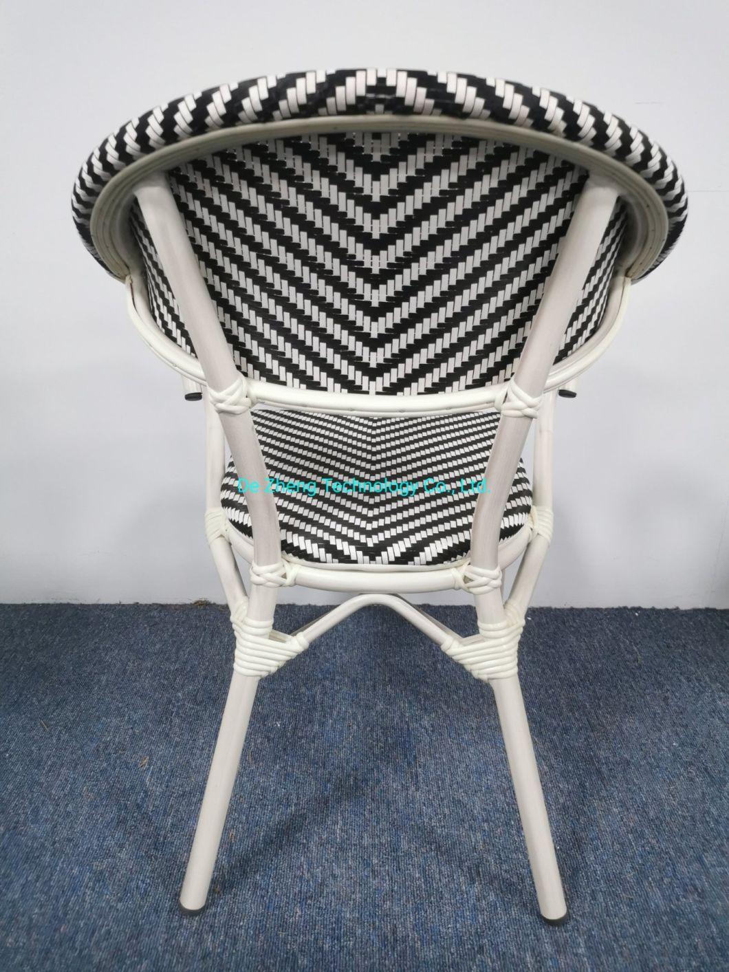 Luxury Outdoor Furniture Aluminum Hotel Modern Bistro Chair Dining Restaurant Furniture