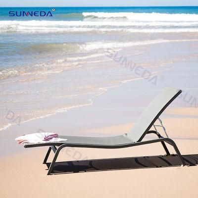 Outdoor Sun Lounger with Space Saving Stack Structure