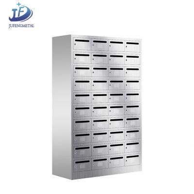 Customized Sheet Metal Fabrication Mailbox Stainless Steel Outdoor Free Standing Waterproof Letterbox for Apartment/School