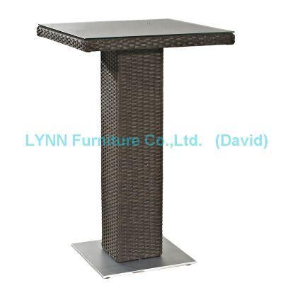 Outdoor Garden Furniture Wicker Bar Table